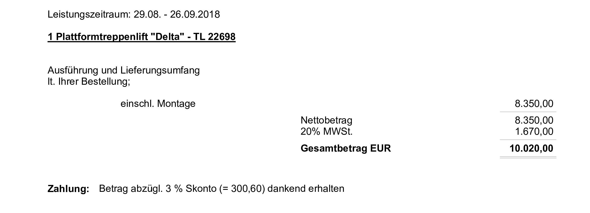 Rechnung 18 05121 KD25239 2